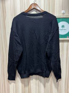 Lacoste Pure Wool Black Cardigan
