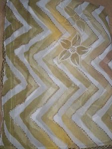 Cream Saree