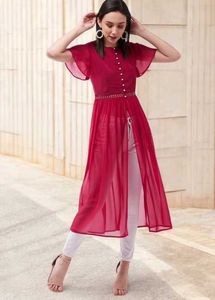 Miss Chase Casual Bell Sleeves Solid Women Top
