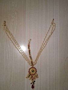 vintage Elegant Pearl Matha Patti