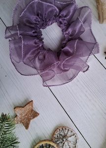 Organza Ruffle Scrunchie