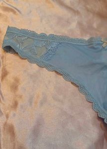 Baby Blue Lace Thong
