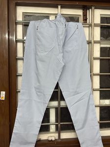 Light Blue Elastic Waist Pants