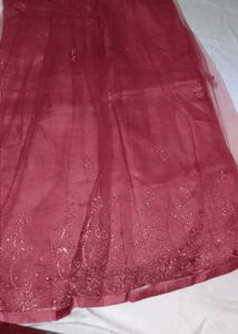 Maroon Embellished Lehenga Choli