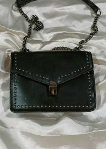 Studded Black Chain Bag