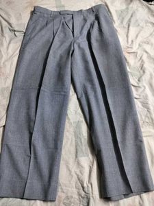 Grey Pleated Pants