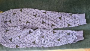 Geometric Print Purple Hoodie