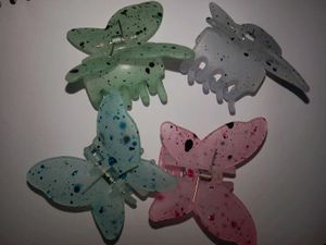 4 Butterfly Claw Clips