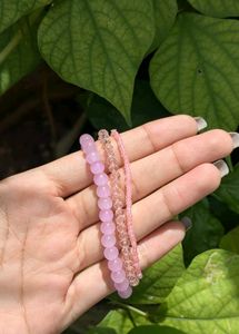 pink Stack Bracelets