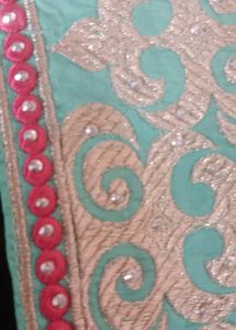 Pakastani Suit,Work Both Side Back N Front