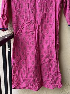 Beautiful 😻 Pink Printed Kurta💗