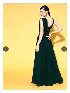 Libas Green lehenga choli/ready to wear saree