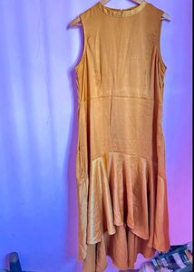 3XL Mustard Partywear Maxi Dress