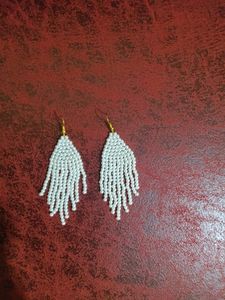 Pearls Tassel Earrings