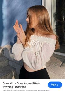 H&amp;M Off Shoulder Crop Top🤍✨