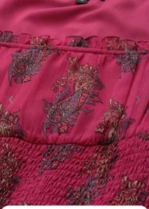 Print Chiffon Midifit Flared Dress