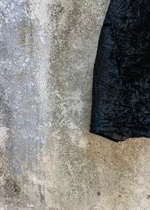 I. Black Velvet Mini Skirt