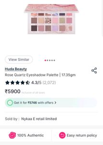 Huda Beauty Rose Quartz Eyeshadow palette