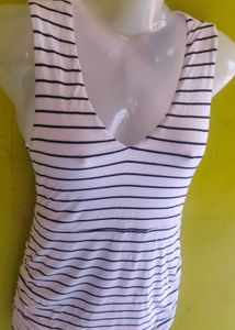 WHITE STRIPPED BODYCON