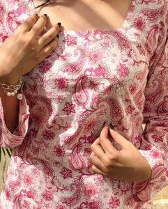Floral Print Short Kurti
