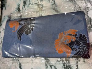 Mulmul Cotton Saree With Contrast Blouse