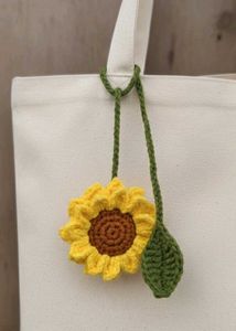 Crochet Sunflower charm
