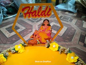 Haldi Ceremony Decorative Thali