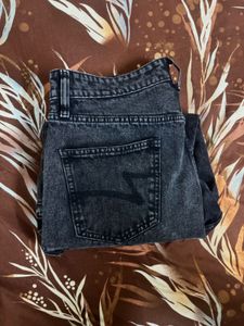 Washed Black Cargo Jeans | Loose Fit | Like New