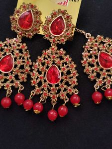 Red Stone Earrings