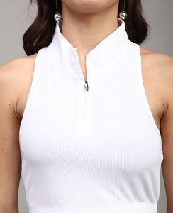 White SHEIN Crop Top