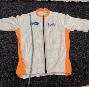 Unisex Large Size Cycling Jersey with Back Pockets