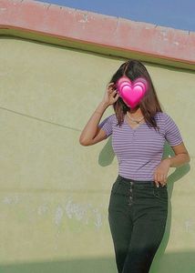 💜 PURPLE 💜 Striped Knit Top
