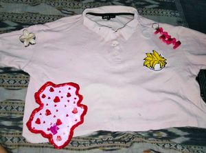 Customized Pink Polo Shirt