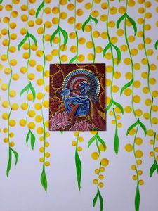 Krishna Dot Painting Mandala