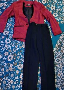 Stylish Red Suit Set