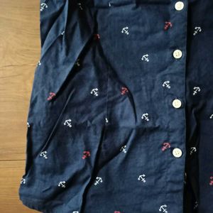 Navy Blue Shirt Half Sleeve