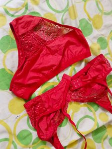 Red Lingerie Set