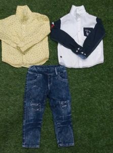 3-4 Years Boy 2 shirt&amp;1&amp;pant Set