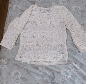 All Lace Cotton Top Good As New