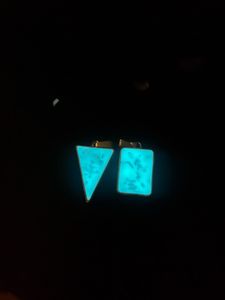 Handmade Set Of 2 Glow In The Dark Pendants
