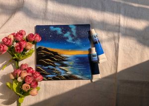 Mini Midnight Coastal Painting