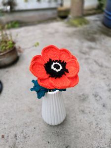 Crochet Anemone Flower Decor