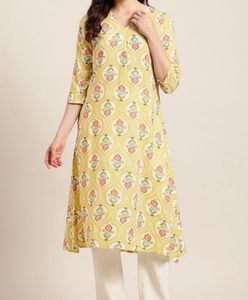 Floral Print Kurta