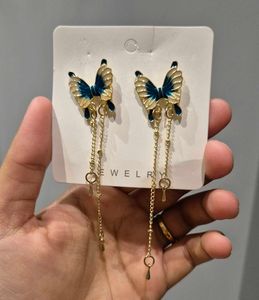 Butterfly Tassel Earrings