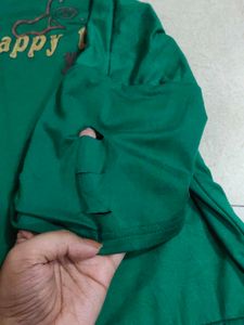 Green Oversize T Shirt Woman