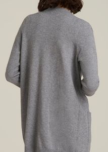 Gray Open Front Cardigan (item 42)