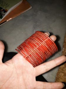Pretty orange bangles