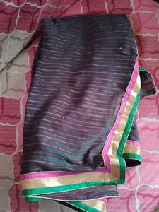 Purple Fancy Saree