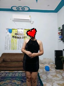 Elegant Black Velvet Mini Dress