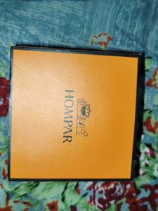 Orange Box Clutch with Gold Chain